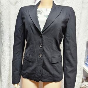 Elie Tahari Black Blazer Tailored Suit Jacket